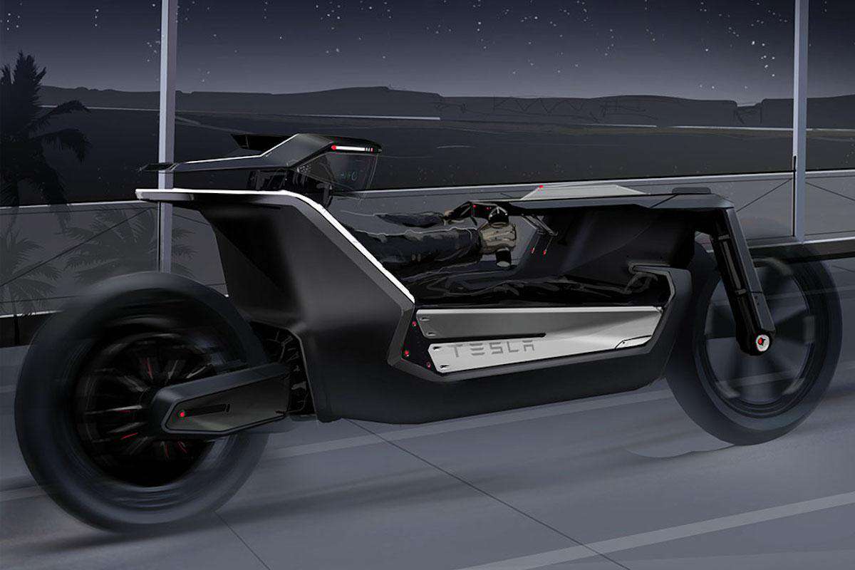 Tesla Model C : voici à quoi pourrait ressembler une moto électrique Tesla