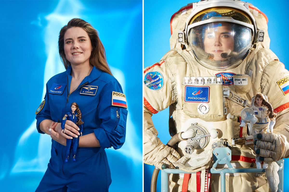 La seule femme cosmonaute russe en activité, Anna Kikina inspire une "barbie cosmonaute" !