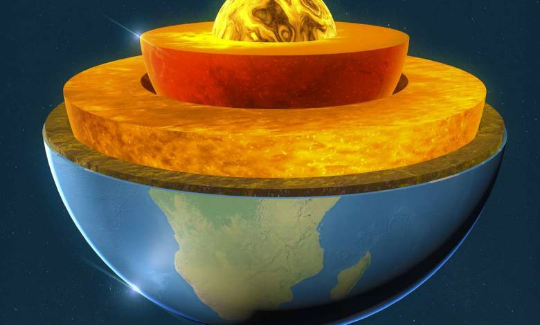 Le centre de la terre