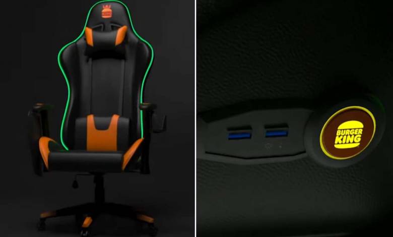 The King's Throne : Burger King dévoile un fauteuil gamer massant muni d'un  bouton pour se faire livrer des burgers - NeozOne