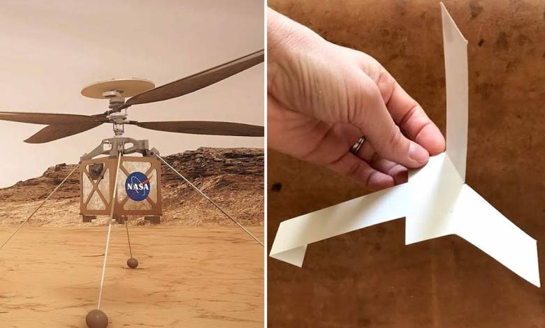 La NASA publie les plans pour fabriquer l'hélicoptère martien Ingeniosity... en papier !