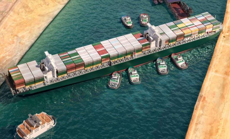 Canal de Suez : la lune aurait joué un rôle dans le déblocage de l’Ever Green