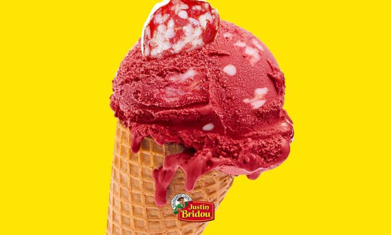 Qui veut glace au saucisson Justin Bridou ?
