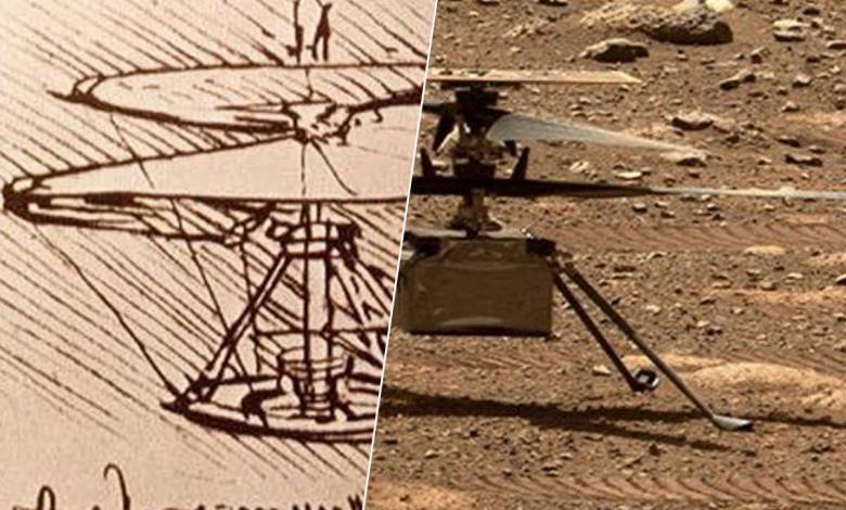 Ingenuity : l'hélicoptère de la Nasa inspiré d'un croquis de Leonard de Vinci ?