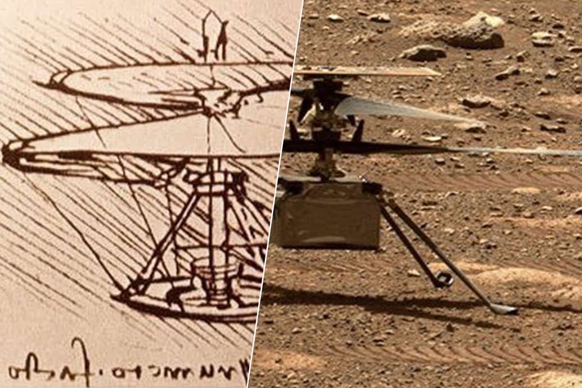 Ingenuity : l'hélicoptère de la Nasa inspiré d'un croquis de Leonard de Vinci ?