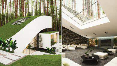 L'étonnante maison en forme de vague et à la toiture végétalisée du designer Milad Eshtiyaghi