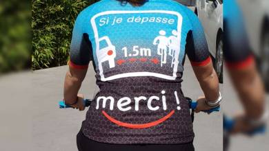 Sécurvélo, un maillot réfléchissant pour que les distances de sécurité soient enfin respectées !