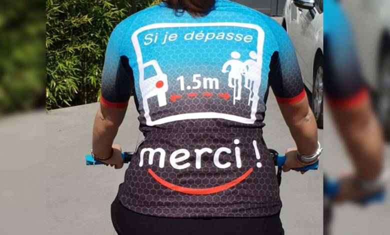 Sécurvélo, un maillot réfléchissant pour que les distances de sécurité soient enfin respectées !