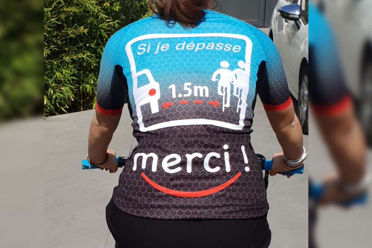 Sécurvélo, un maillot réfléchissant pour que les distances de sécurité soient enfin respectées !