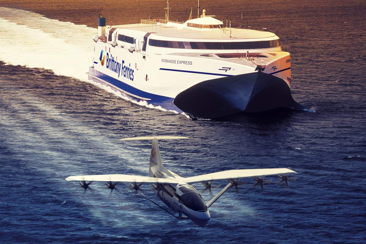 Traverser la manche sur un ferry volant électrique, le projet fou d'une compagnie maritime !