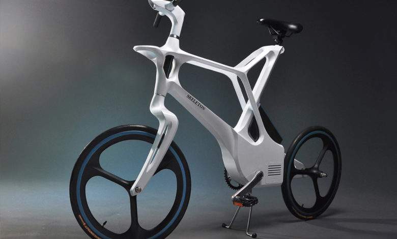 Skeleton, un vélo électrique avec un cadre inspiré du squelette humain
