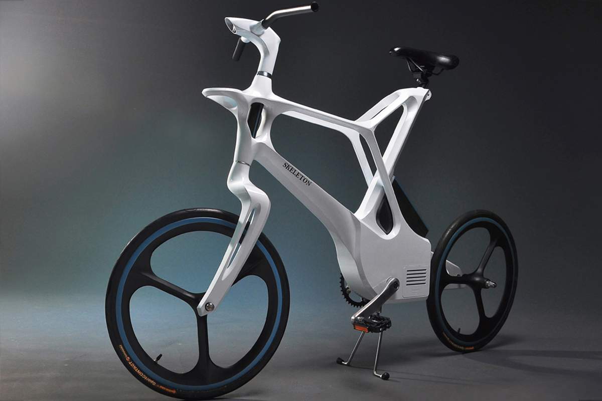 Skeleton, un vélo électrique avec un cadre inspiré du squelette humain