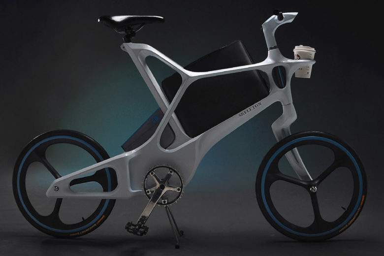 Skeleton, un vélo électrique avec un cadre inspiré du squelette humain