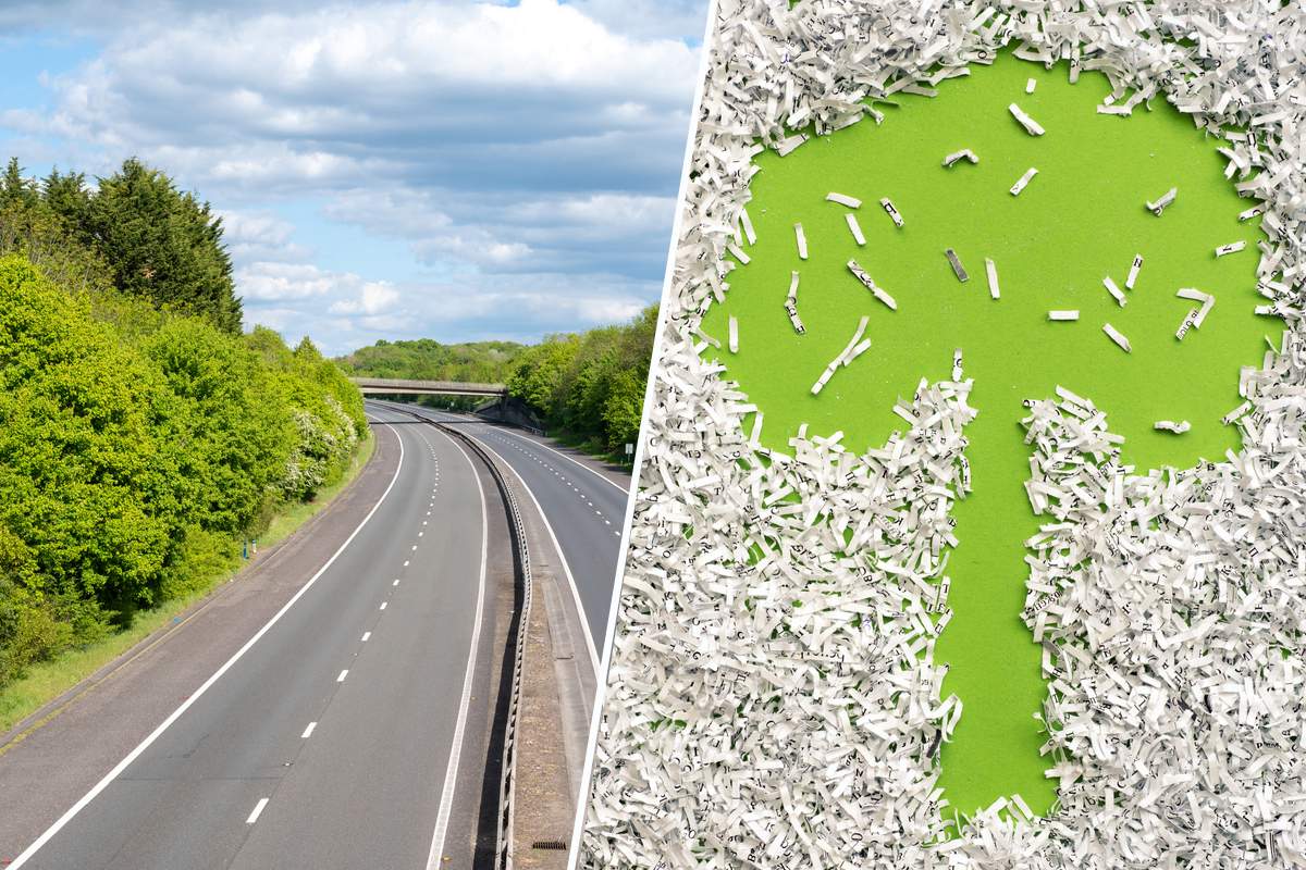 Espagne : une autoroute (durable) construite à partir de déchets de papier à la place du ciment