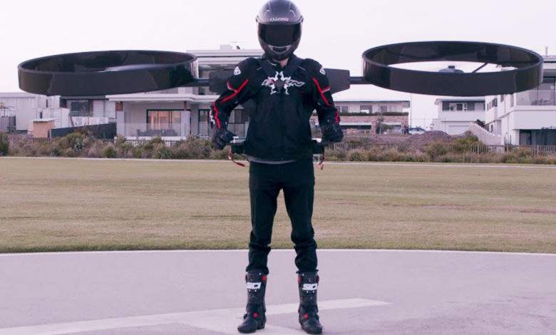 CopterPack, un étonnant hélicoptère personnel qui s’accroche au dos