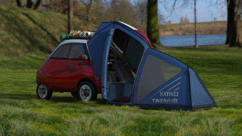 Un mini camping-car électrique pour une personne ? Découvrez la Microlino !