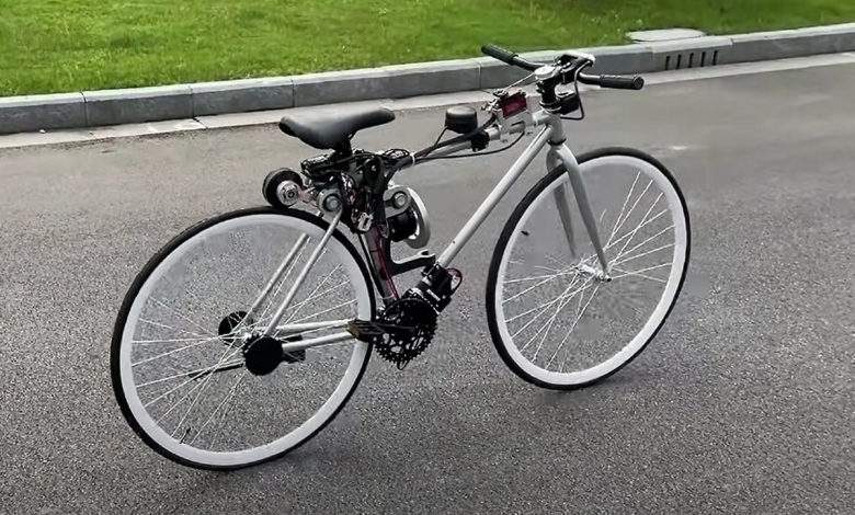 Un ingénieur chinois invente le vélo autonome qui tient en équilibre tout seul !