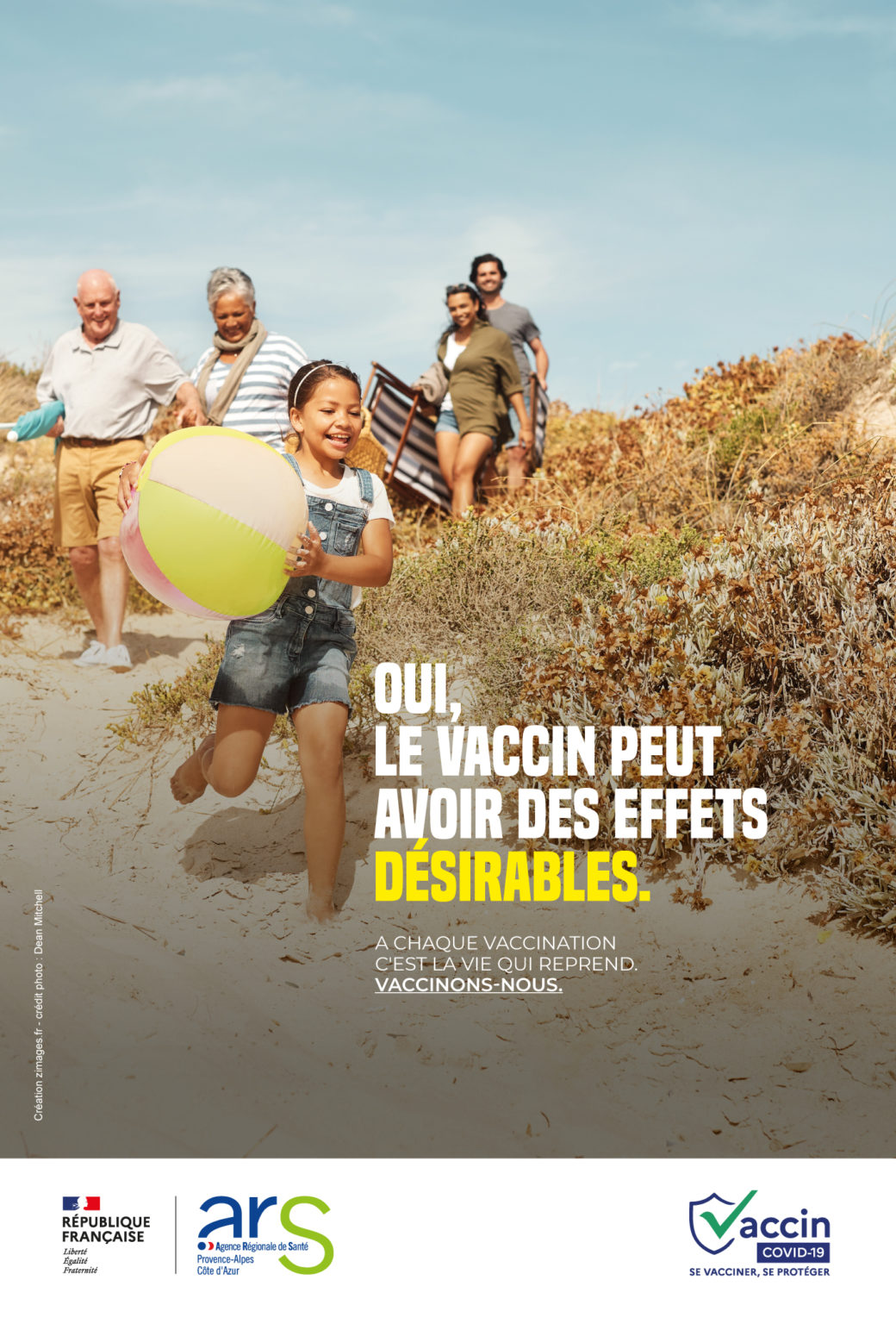A Chaque Vaccination C'est La Vie Qui Reprend Les « effets désirables » du vaccin, une campagne de sensibilisation à