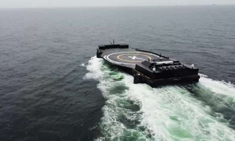 A Shortfall of Gravitas : l'incroyable barge de récupération de lanceurs de SpaceX