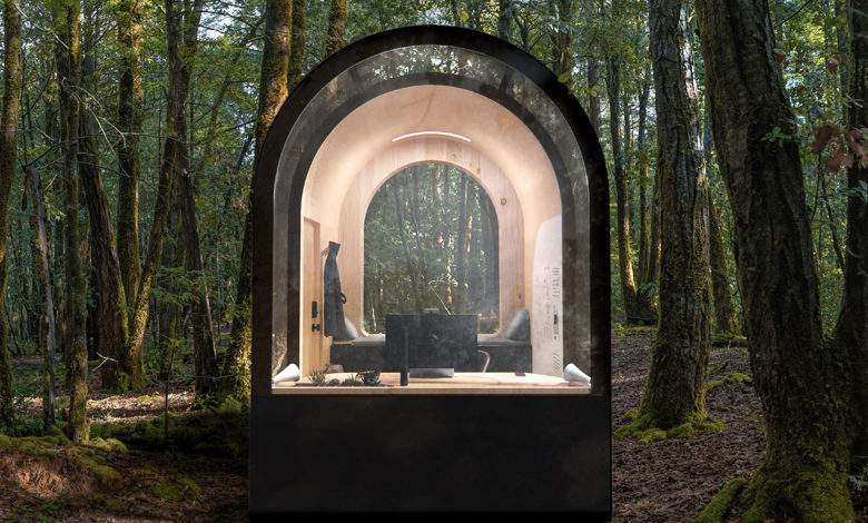Denizen Archetype Smartpod : une cabine préfabriqué pour (tele)travailler en pleine nature