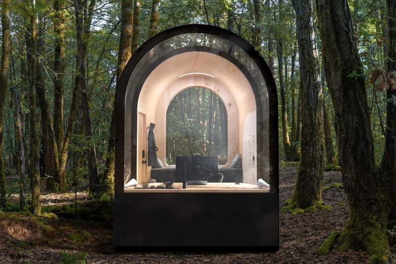 Denizen Archetype Smartpod : une cabine préfabriqué pour (tele)travailler en pleine nature