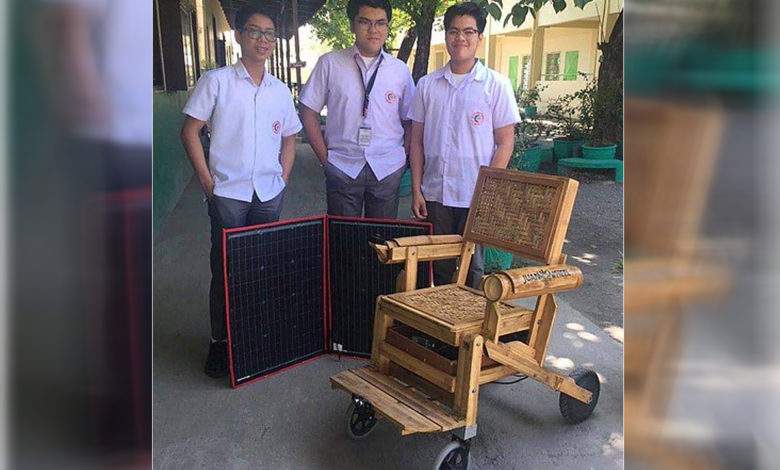 JuanWheel : trois lycéens inventent un fauteuil roulant solaire en bambou