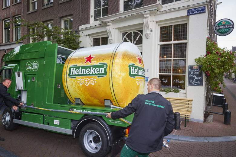 Amsterdam : Heineken livre sa bière par citerne électrique !