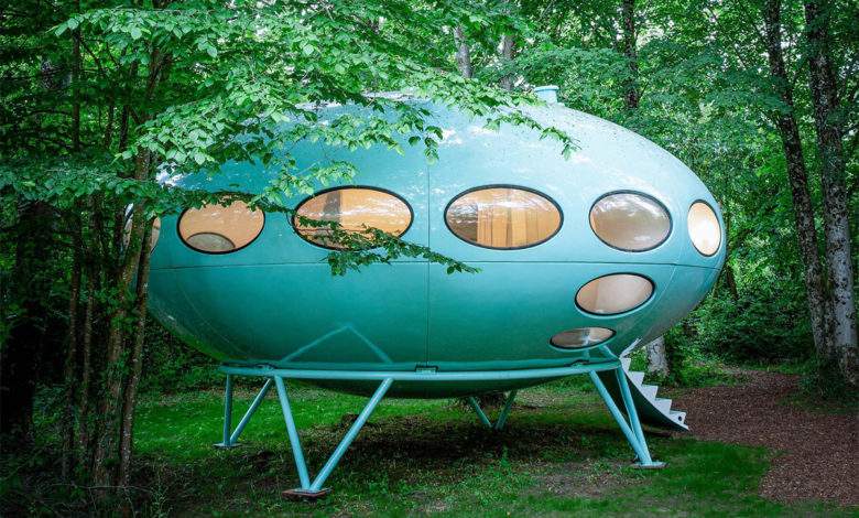 Soucoupe Volante : une magnifique maison futuro transformée en gîte pour la nuit