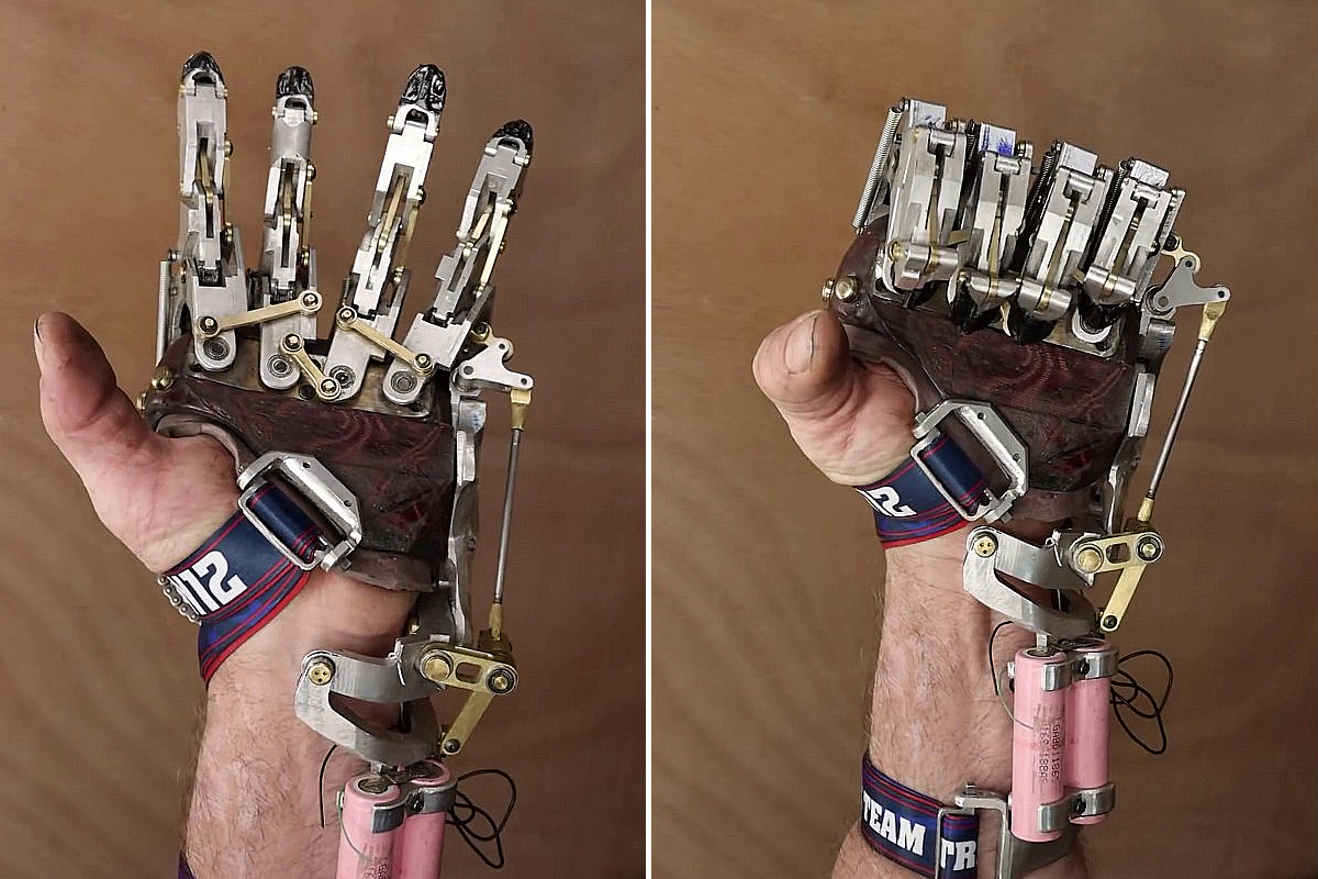 Steampunk : un ingénieur a conçu et fabriqué sa propre prothèse de main robotisée
