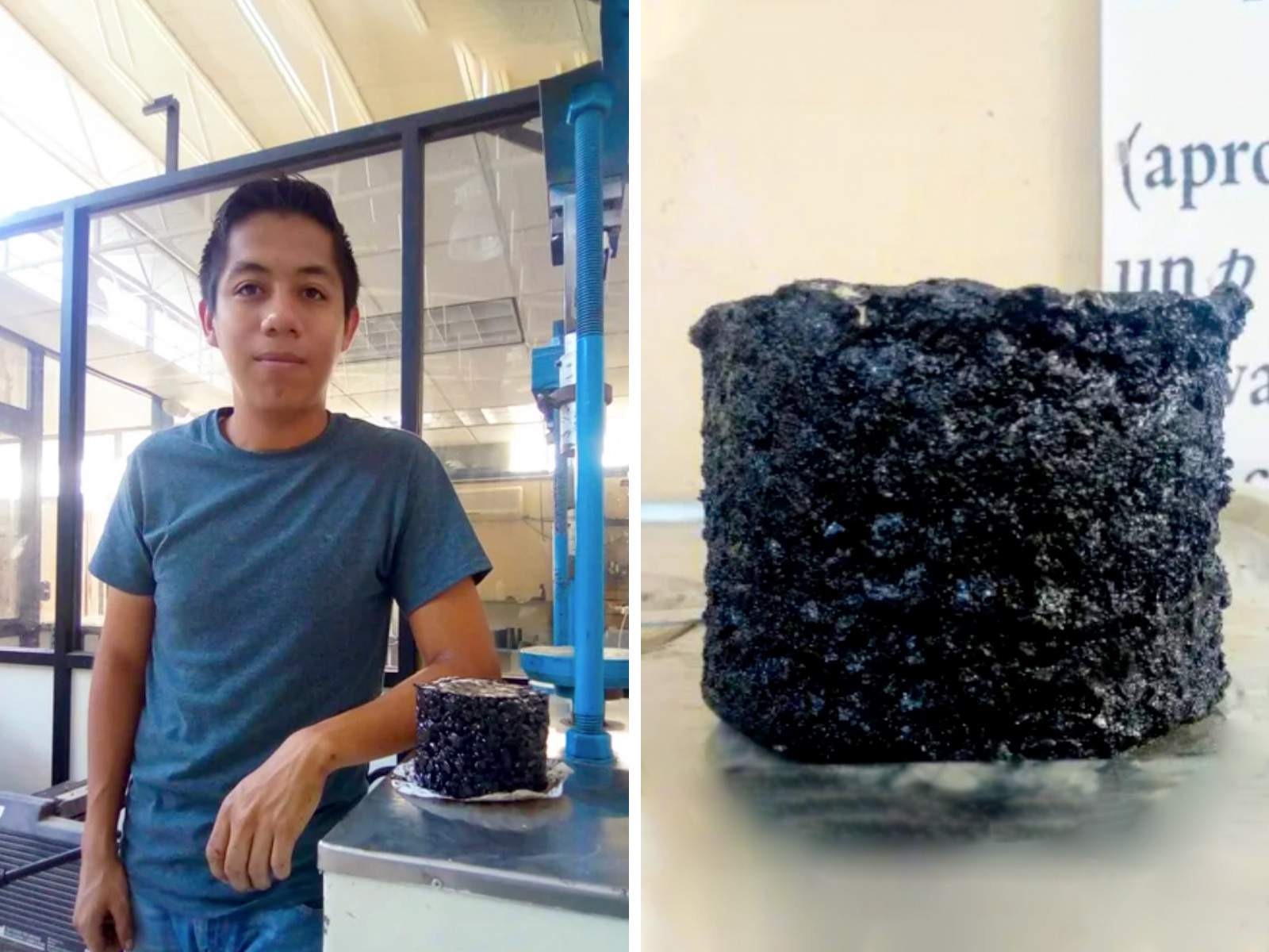 Bye bye les nids-de-poule ! Un jeune mexicain invente un "bitume" qui se régénère au contact de l'eau