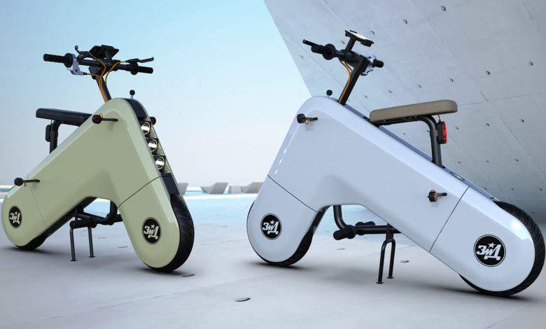 Un très étonnant scooter électrique en forme de boomerang