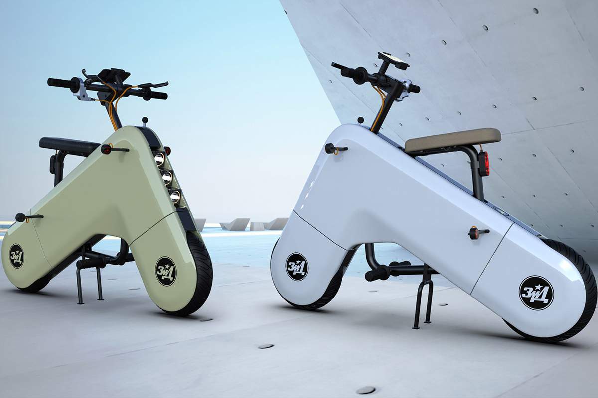 Un très étonnant scooter électrique en forme de boomerang