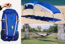 Shadeeco, un combo couverture de plage / hamac / sac à dos très ingénieux !