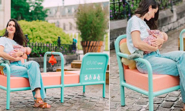 La Belgique installe le premier banc "tire-lait", un espace dédié à l'allaitement en plen air
