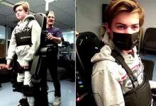 Atalante : un père fabrique un exosquelette pour son fils de 16 ans, paraplégique