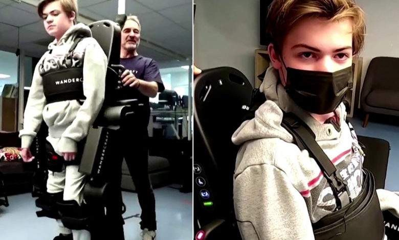 Atalante : un père fabrique un exosquelette pour son fils de 16 ans, paraplégique