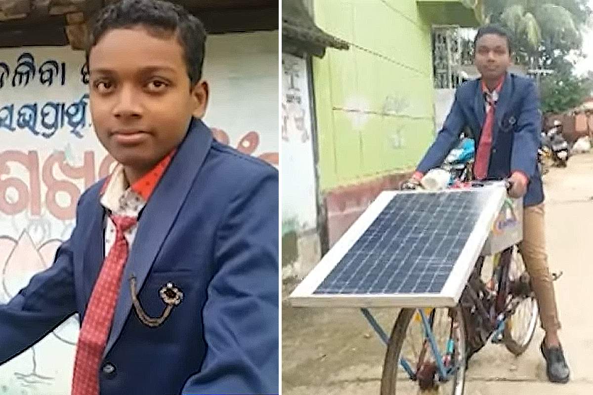 Un jeune garçon a construit seul un vélo électrique solaire filant à 30 km/h