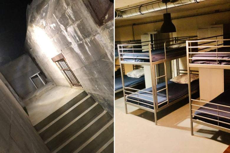 Il est possible de louer un bunker de la Seconde Guerre mondiale (aménagé) sur Airbnb
