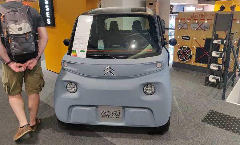 La Citroen Ami à la Fnac Bellecour (Lyon)