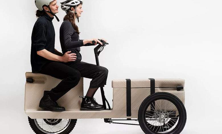 Zuv : un vélo cargo électrique imprimé en 3D à partir de déchets plastiques