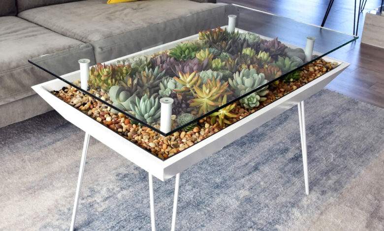 BloomingTables : un meuble pour cultiver un jardin (potager) directement sous la table à manger