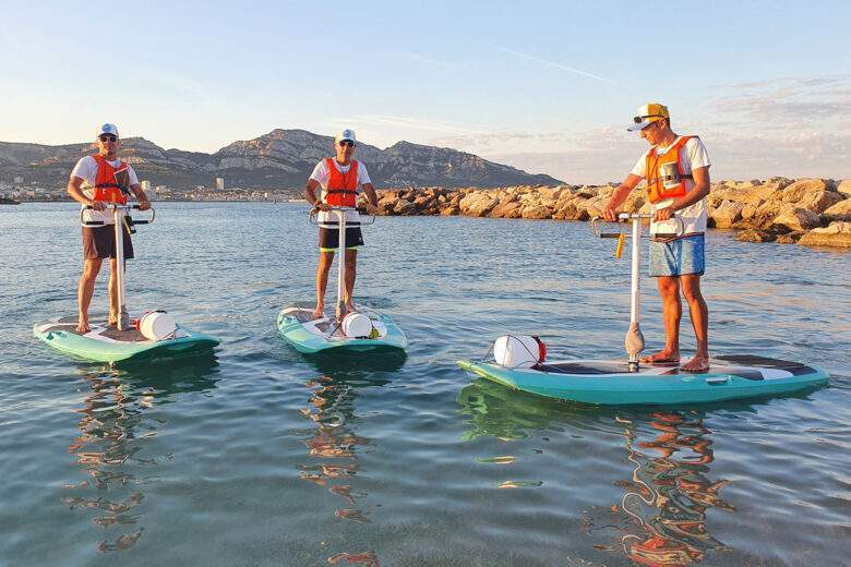 BlueWay, une étonnante trottinette (paddle) électrique des mers