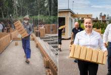 Des briques "LEGO" en matériaux recyclés pour rebâtir en 6 jours les écoles détruites à cause d'un séisme