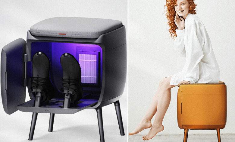 Un meuble de chaussures désodorisant et design