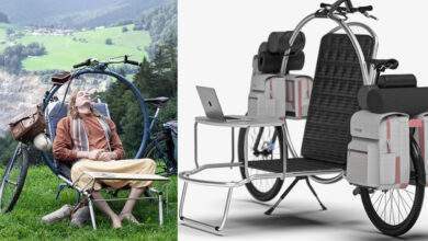 Un étudiant invente un étrange concept : le vélo camping-car !