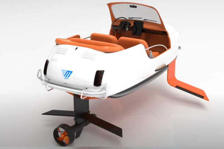 Floating Motors : un étonnant kit de conversion pour transformer les voitures de collection en bateau