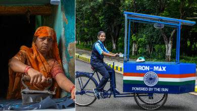 Inde : une fillette 14 ans remplace les "chariots de repassage" au charbon avec des vélos cargos solaires