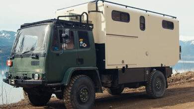 Tiny House : un camion de pompier et un camion militaire transformés en maisons sur roues