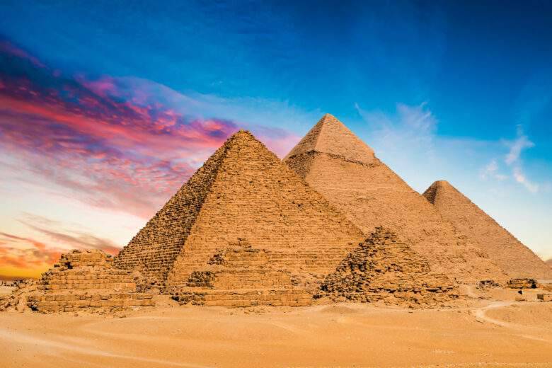 Grandes pyramides de Gizeh, Egypte