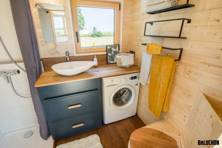 L'interieur de la Tiny House Onara de Baluchon